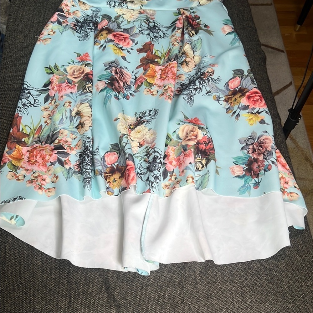 ASOS Stunning Blue Off-Shoulder Formal Dress with Stretch Plus sz 18 - Picture 4 of 16